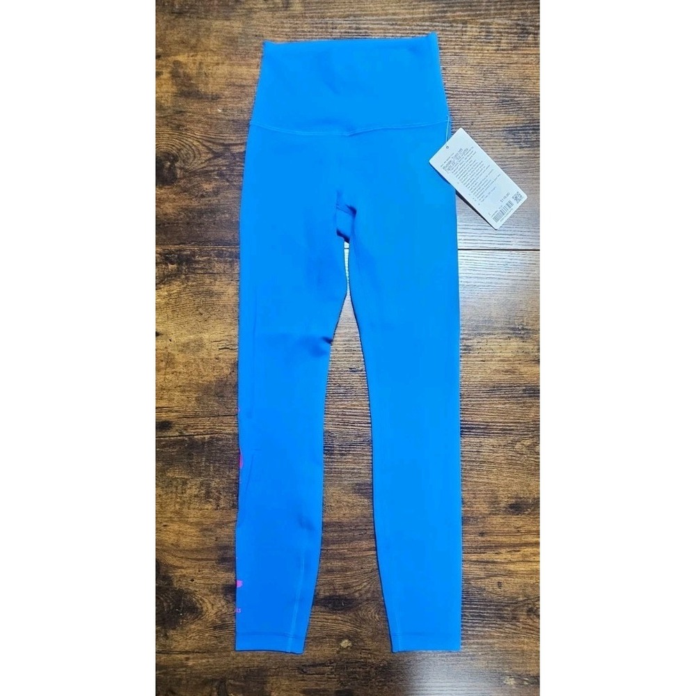 Lululemon Wunder Train HR‎ Tight 25" Ed Curtis Size 2 Women Blue